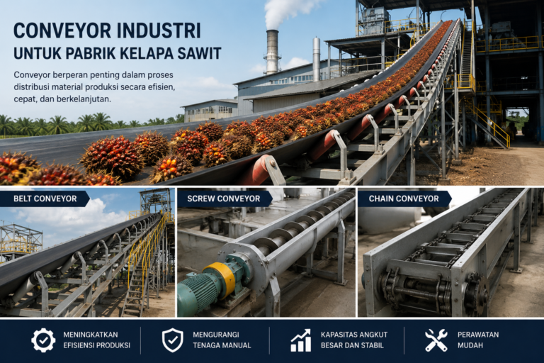 Conveyor industri untuk pabrik kelapa sawit